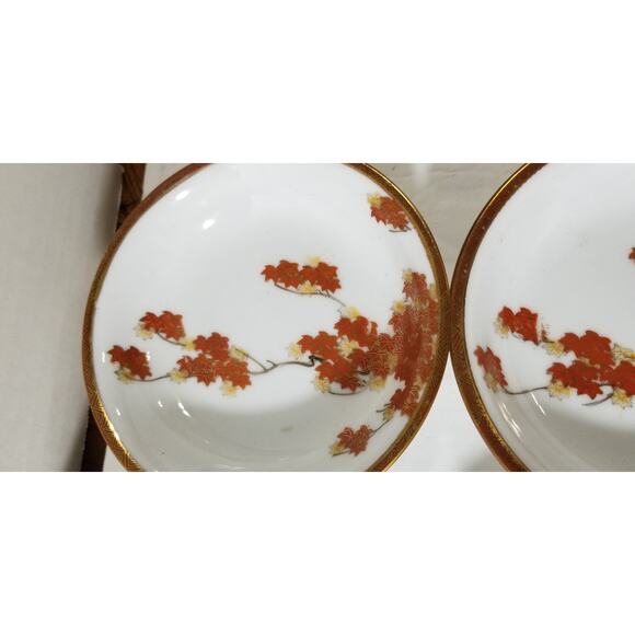 Japan marked bowls set of six Kutani porcelain (3.1244) - Picture 7 of 12